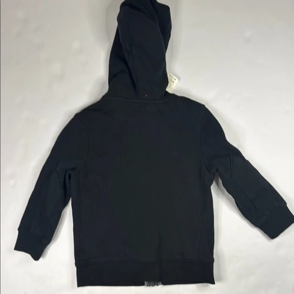 Gymboree Boys' Black and‎ Gray Zip-Up Hoodie with Ribbed Cuffs NWT XXS 3
